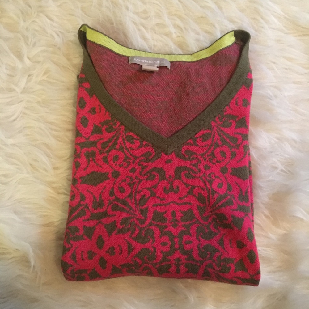 Banana Republic printed sweater
